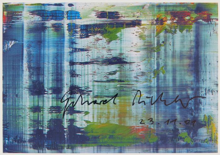 POSTKARTE (ABSTRAKTES BILD 858-4 1999) KARTE 10 VON 10 AUS: SERIE 225