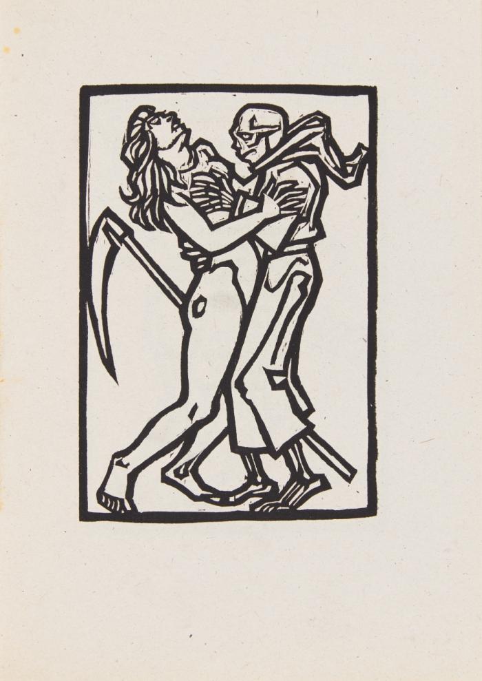 3 Holzschnittfolgen. Privatdrucke.- Das Puppenspiel vom Doktor Faustus / Ein Totentanz  / Dextra De.i