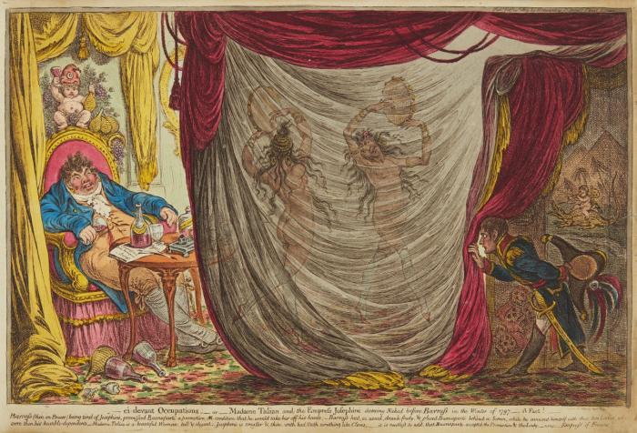 ci-devant Occupations - or - Madame Talian and the Empress Josephine dancing Naked before Barrass in the Winter of 1797. - A Fact!. -