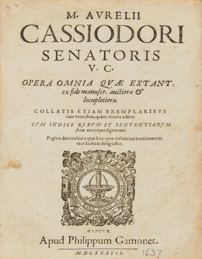 Opera omnia quae extant, ex fide manusc. auctiora & locupletiora.