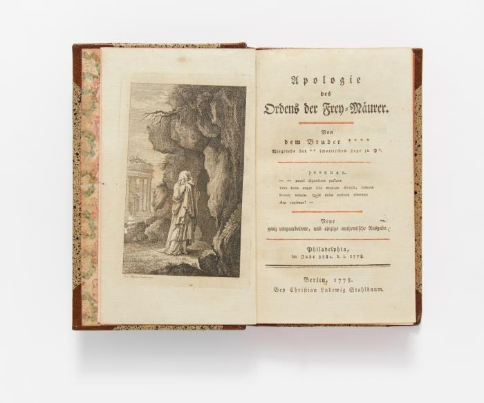 Apologie des Ordens der Frey-Mäurer. Von dem Bruder **** Mitgliede der **schottischen Loge zu P*. Neue ganz umgearbeitete, und einzig authentische Ausgabe.