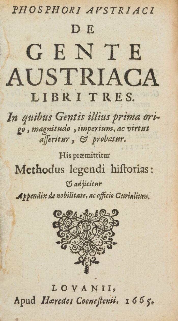 De gente Austriaca libri tres.