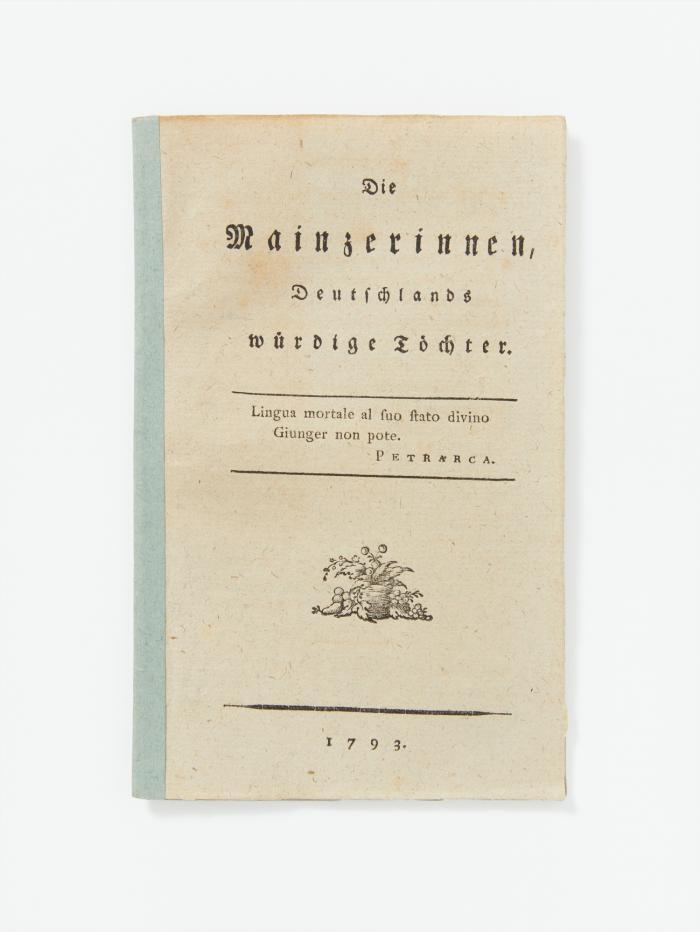 Mainz und die französische Revolution. 10 Kleinschriften.