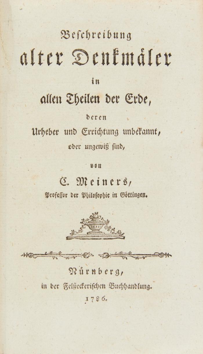 Grundriß der Geschichte der Menschheit. + 2 beigebundene Werke.