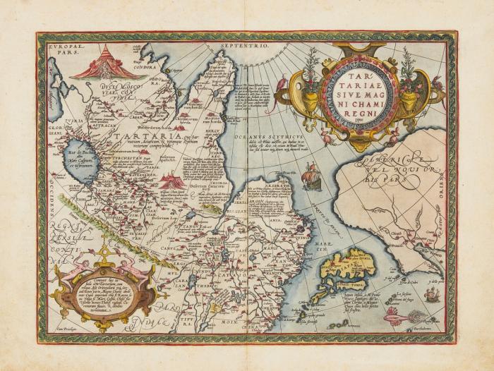 Asien. Tartarei. Tartariae sive magni Chami regni typus, Zentral- und Nordasien, mit Sibirien, der Mandschurei und Japan.