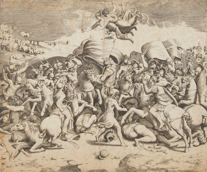 Der Sieg Konstantins über Maxentius.
