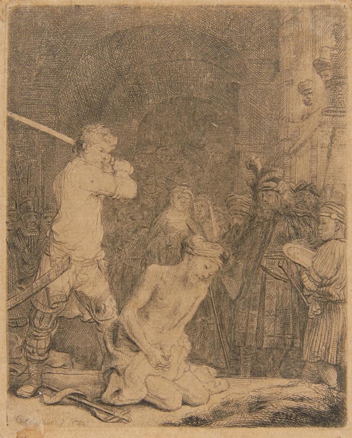 Die Enthauptung Johannes des Täufers.