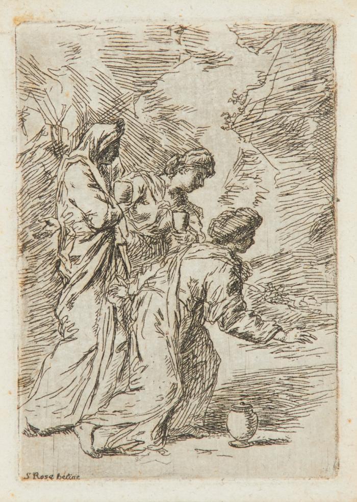 Drei Frauen am Grab Christi. Um 1660 / Heroica battiglia. 1663 / Ein Krieger mit langem Stab. 1698.