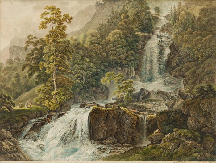Cascade du Giessbach, sur le lac de Brientz.