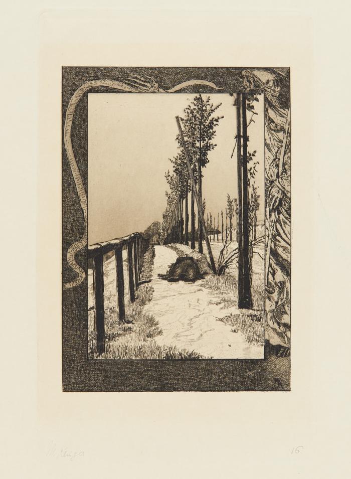 Chausse (Blatt 4 aus: Vom Tode Erster Teil, Opus XI).