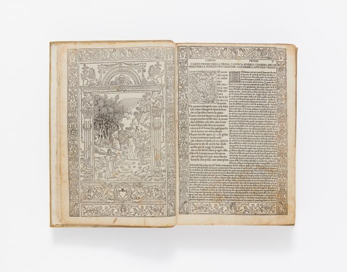 La Commedia. Mit Kommentar von Christopherus Landinus. Ed. Piero da Figino (Pietro Mazzanti). Daran: Il Credo.