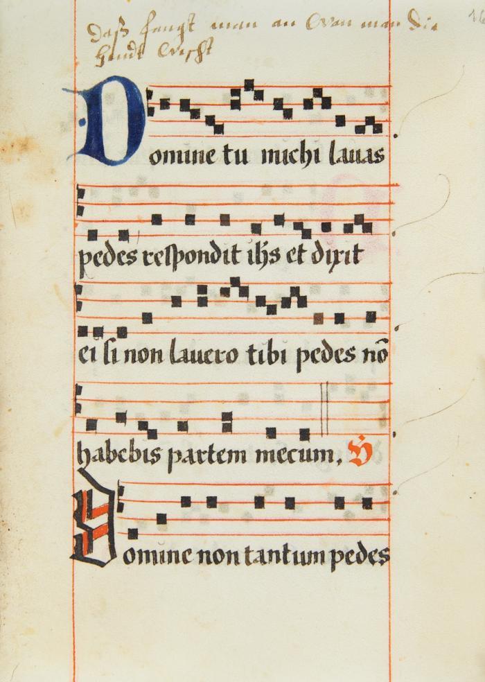 Prozessionale. Vermutl. Kloster St. Katharinental, 1518.
Notenhandschrift auf Pergament.