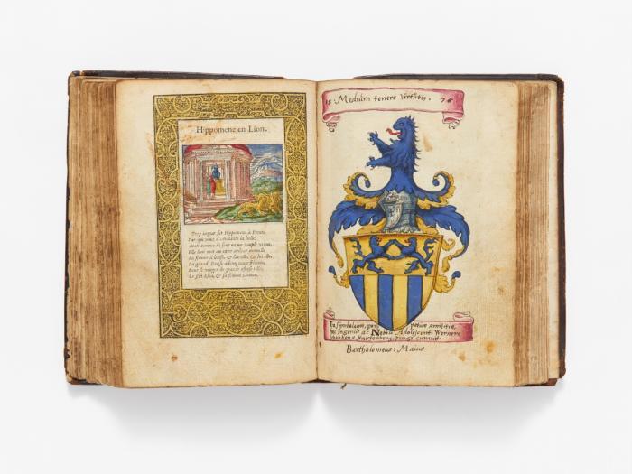 Stammbuch des Sebastian Schenk zu Stauffenberg, 1575-1579, und eines früheren annonymen Halters, 1559.