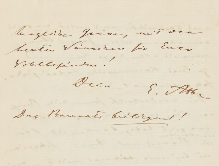 3 e. Briefe m. U., 1 e. Kuvert.