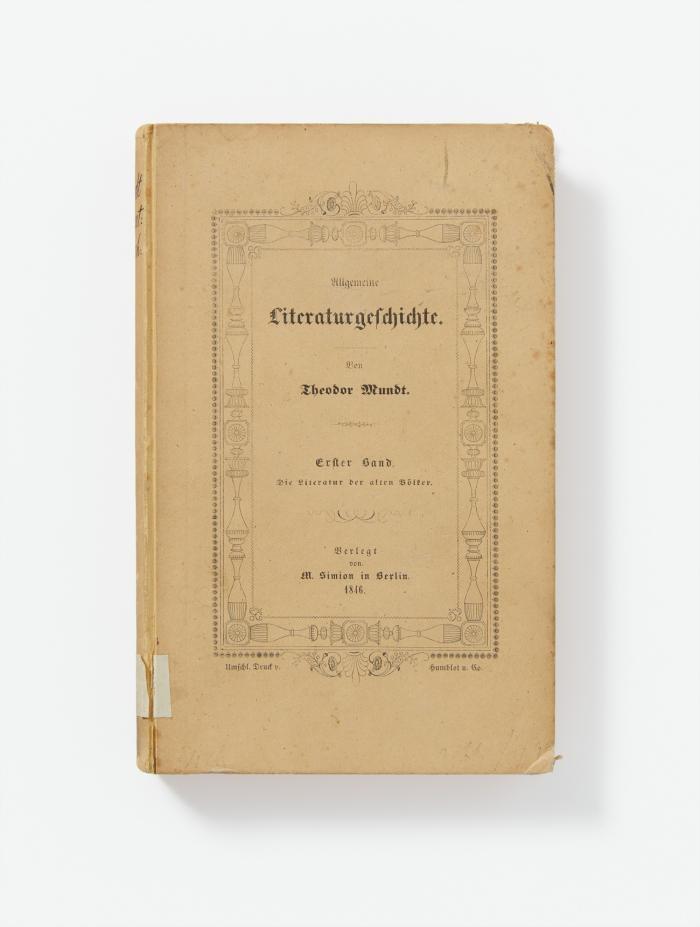 Allgemeine Literaturgeschichte. 3 Bde.