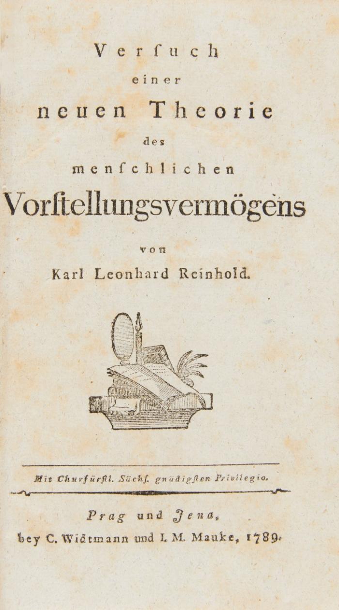 Versuch einer neuen Theorie des menschlichen Vorstellungsvermögens.