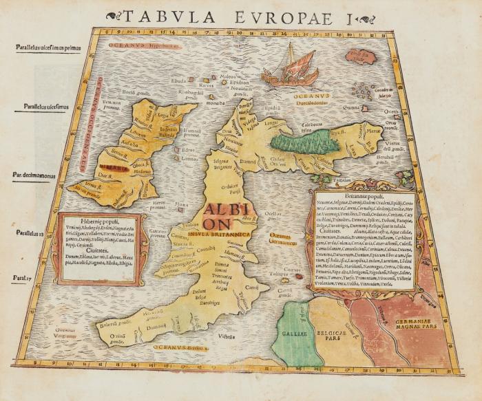 Großbritannien. Britische Inseln. Tabula Europae I.