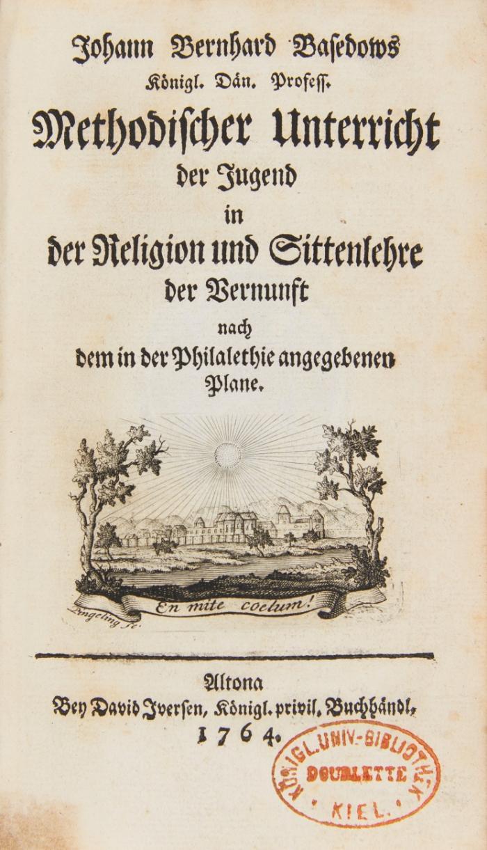 Methodischer Unterricht der Jugend in der Religion und Sittenlehre, der Vernunft nach dem in der Philalethie angegebenen Plane. 2 Tle und Anhang in 1 Bd.