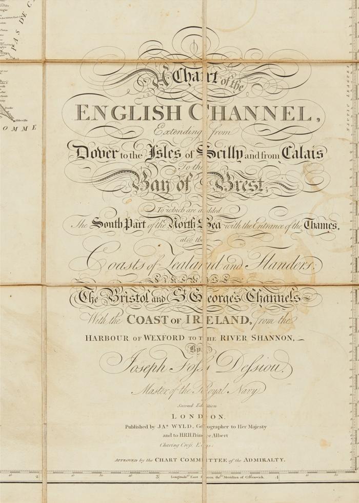 A Chart of the English Channel Extending from Dover to the Isles of Scilly and from Calais to the Bay of Brest,