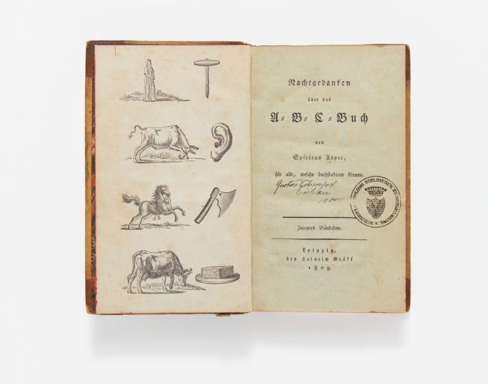 Nachtgedanken über das A-B-C-Buch von Spiritus Asper, für alle, welche buchstabiern können. 2 Bde.