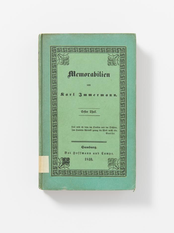 Memorabilien. 3 Bde.