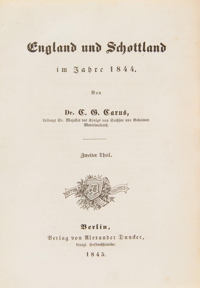 England und Schottland im Jahre 1844. 2 Bände.