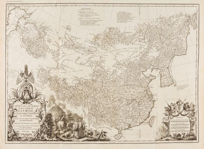 Description geographique historique, chronologique, politique, et physique de l'Empire de la Chine et de la tartarie chinoise. Bde. I und III (von 4).