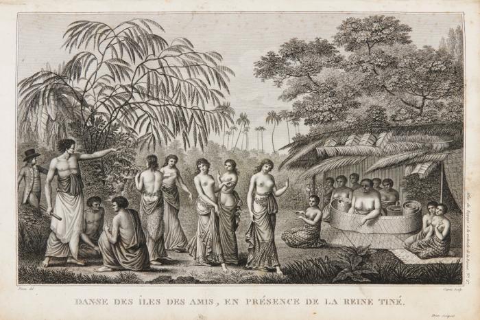 Relation du voyage à la recherche de La Pérouse, par ordre de l'Assemblée Constituante. pendant les années 1791, 1792, et pendant la 1ère, et la 2de. année de la République Françoise. 2 Bde. in 1 + Atlas.