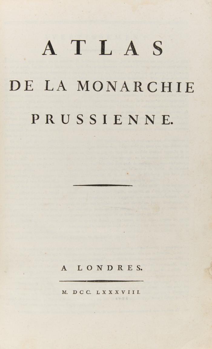 Atlas de la monarchie prussienne.