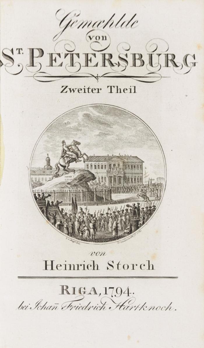 Gemählde von St. Petersburg. 2 Tle in 1 Bd.