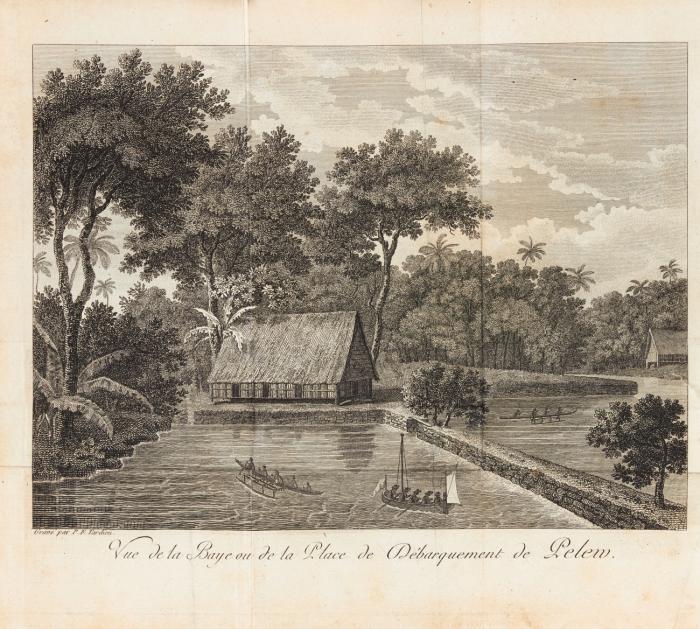 Relation des Iles Pelew, situées dans la Partie occidentale de l'Océan Pacifique. 2 Tle. in 1 Bd.