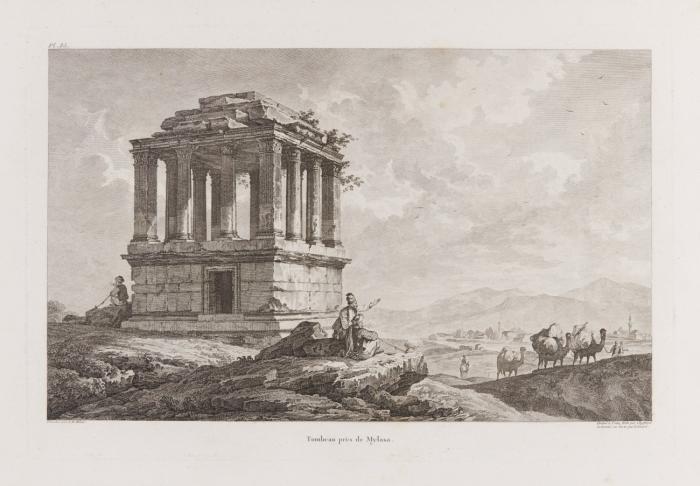 Athen. - Veduten der Stadt, unter anderem des Propyläen-Tempel und des Philopapposmonument.