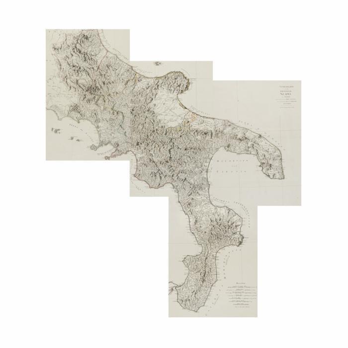 Neapel. - Generalkarte von dem Koenigreiche Neapel oder Napoli.