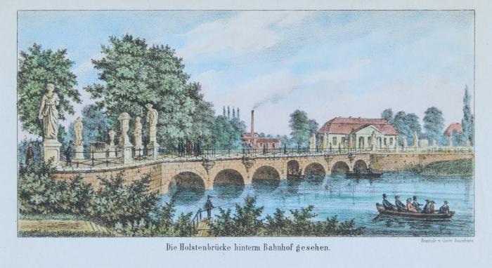 Deutschland. – Sammlung Ansichten von Bremen, Hamburg, Travemünde, Lübeck und Mittelrhein.