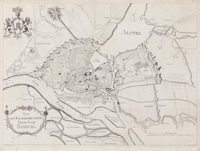 Plan der Kayserlichen freyen Reichs Stadt Hamburg.