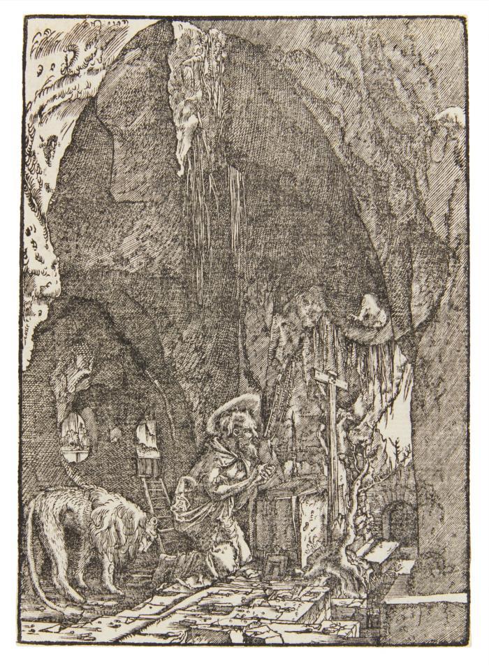 Der heilige Hieronymus in der Höhle.