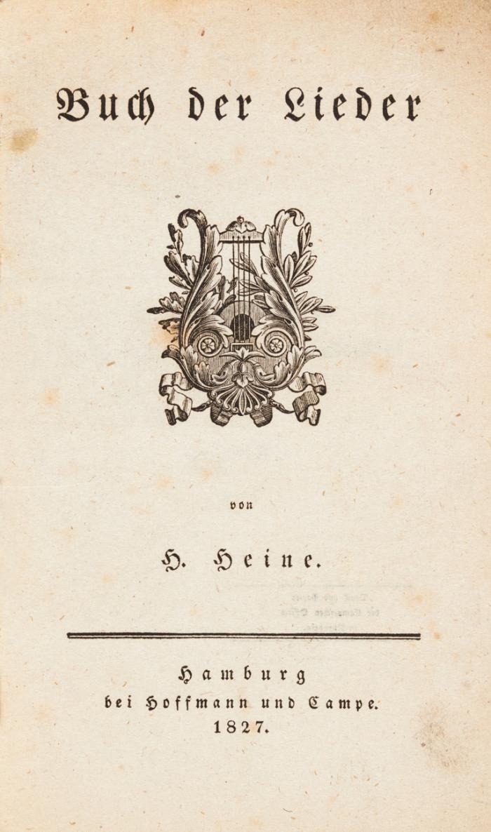 Buch der Lieder.