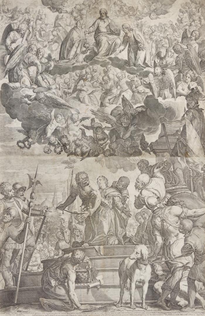 Martyrium der heiligen Justina von Padua.