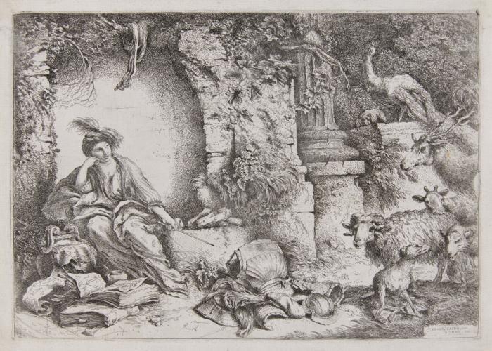 Kirke verwandelt die Gefährten des Odysseus in Tiere.