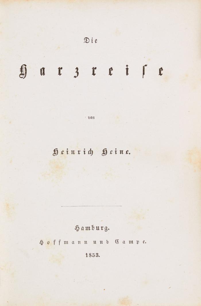 Die Harzreise.