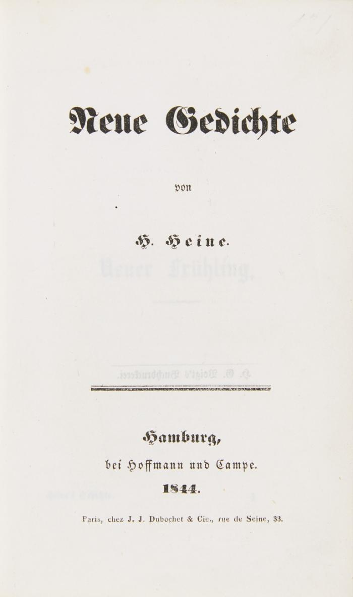 Neue Gedichte.