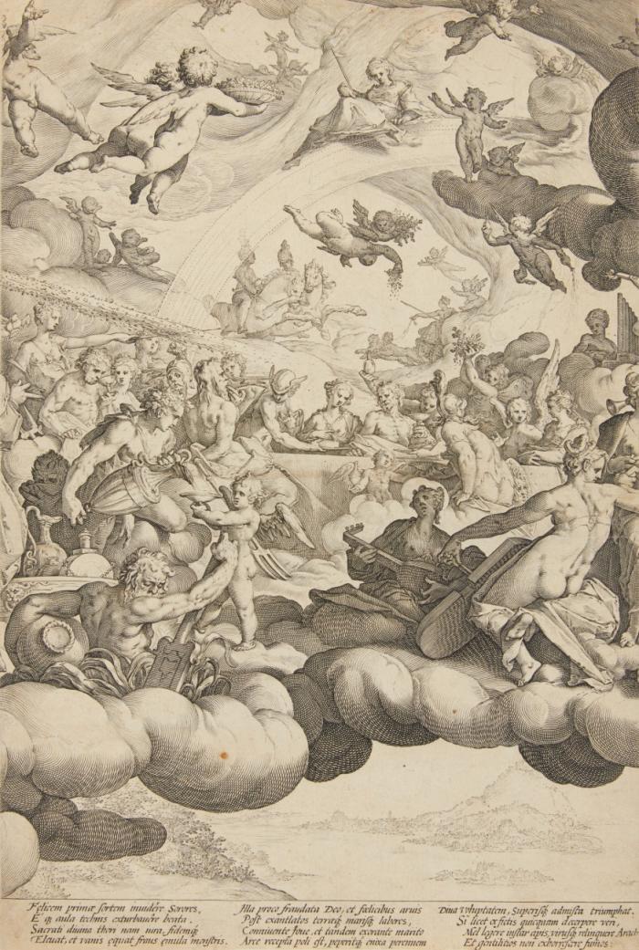 Aus: Die Hochzeit von Cupido und Psyche (nur die mittlere der drei Platten).