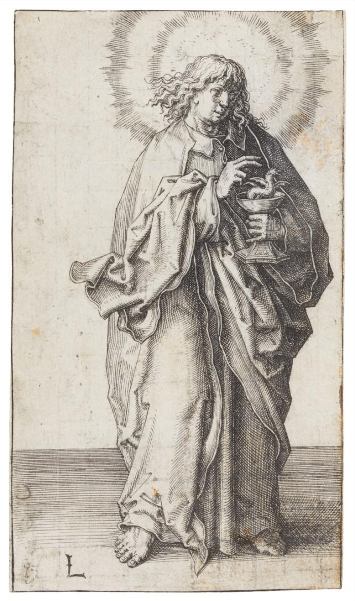 Johannes. / Jakobus der Ältere. / Judas Thaddäus. / Bartholomäus. / Jakobus der Jüngere (eigentlich Thomas, NH irrt).