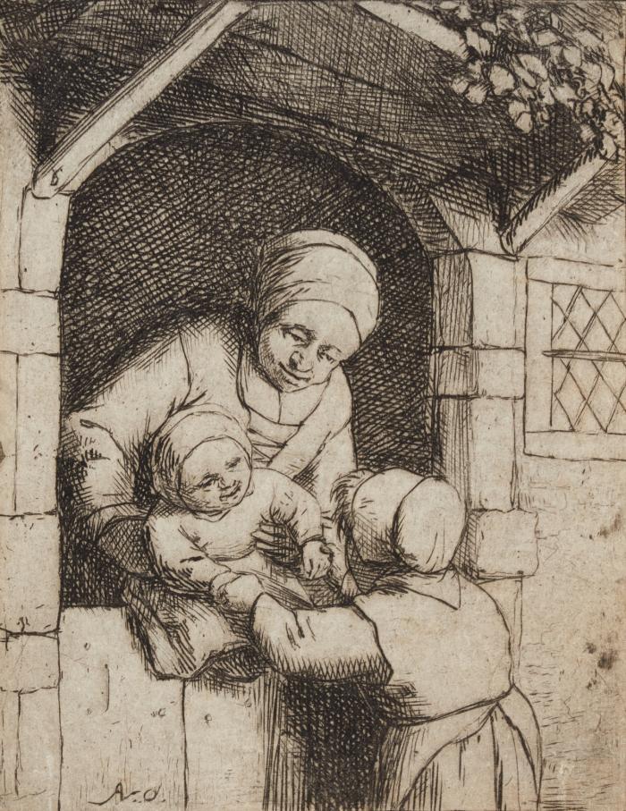 Mutter mit zwei Kindern.