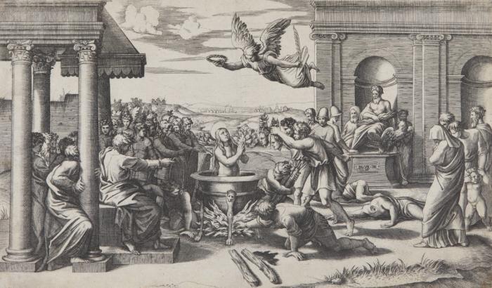 Das Martyrium der heiligen Cäcilia.
