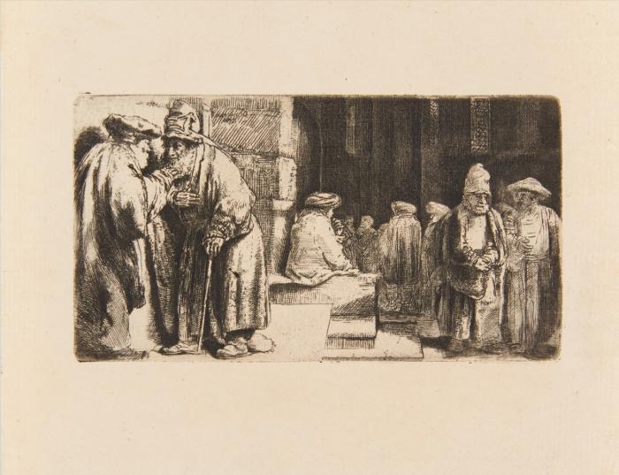 Juden in der Synagoge.