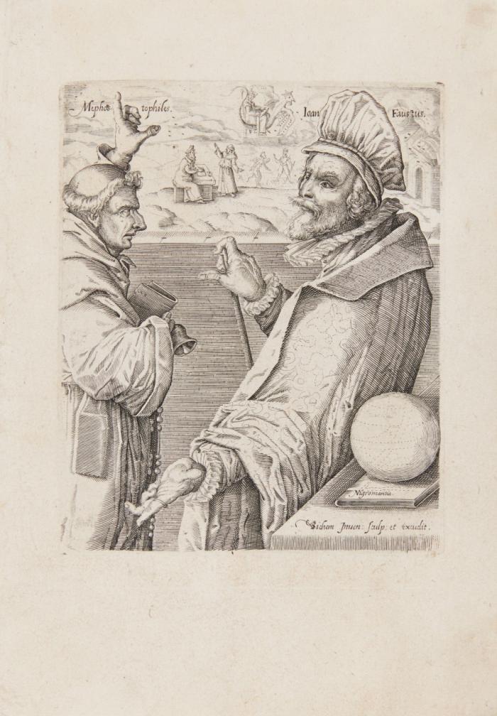 Dr. Faustus und Mephistopheles.