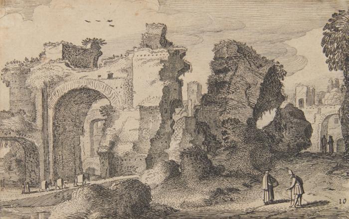 Ruinen der Caracalla-Thermen in Rom.