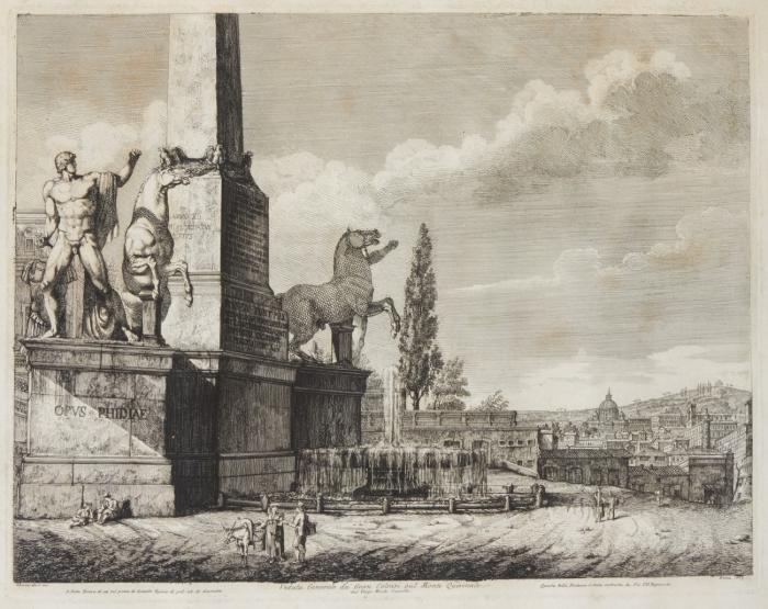Veduta Generale dei Gran Colossi sul Monte Quirinal.