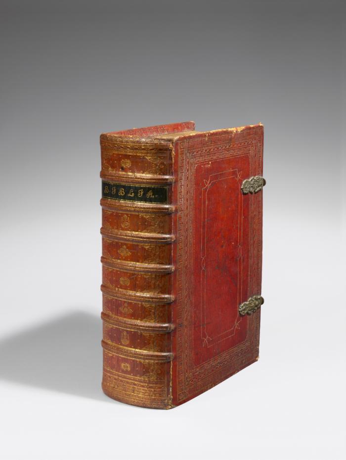 Biblia, das ist: Die gantze Heilige Schrifft Altes und Neues Testaments. Verdeutscht von Herrn Doctor Martin Luther: Und auf gnädigste Verordnung des Durchlauchtigsten Fürsten und Herrn, Herrn Ernsts, Herzogen zu Sachsen, Jülich, Cleve und Berg etc.... Dabey über die gewöhnliche, mit Fleiß verbesserte Register... Sowohl auch eine Beschreibung der Stadt Jerusalem... Von neuem mit Fleiß übersehen (= 14. Ausgabe). 3 Teile in 1 Band.